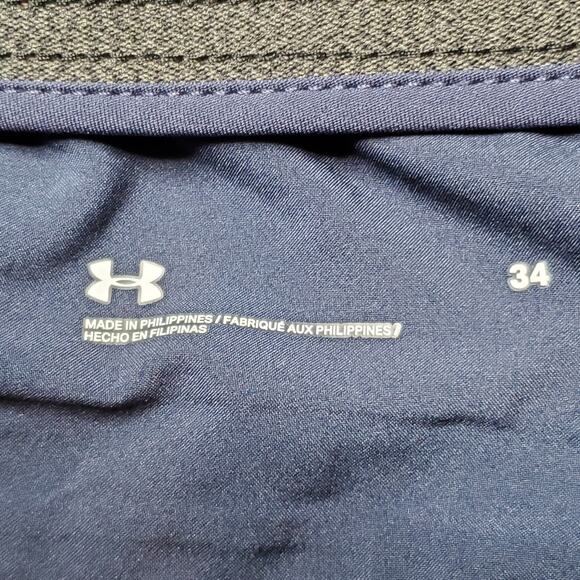 Under Armour Mens Size 34 UA Drive Golf Shorts 10" Navy Blue 1364409 - Picture 6 of 8
